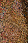 Vintage Indian Metallic Bedcover