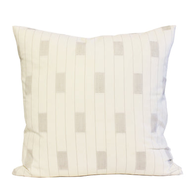 Songbird Stripe in Egret Pillow