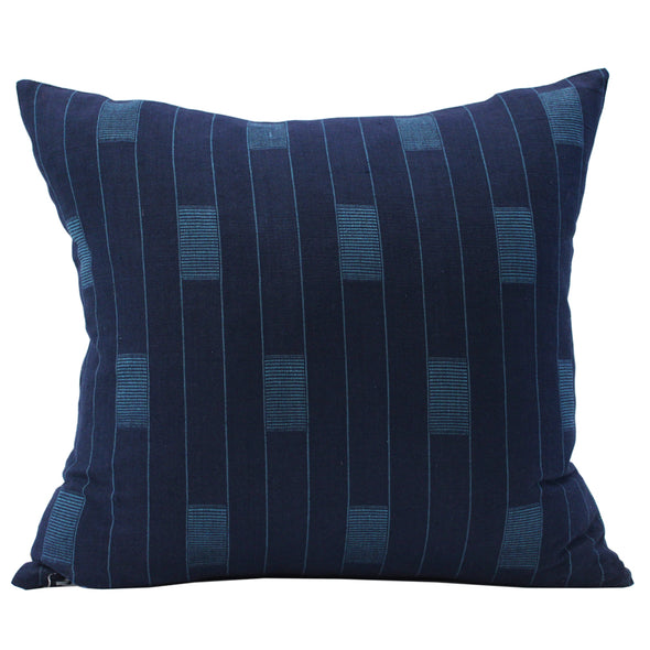 Songbird Stripe in Magpie Pillow