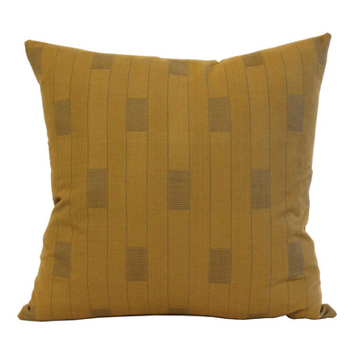 Songbird Stripe in Ochre Pillow