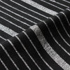 Black and natural horizontal stripe textile by Kufri Life