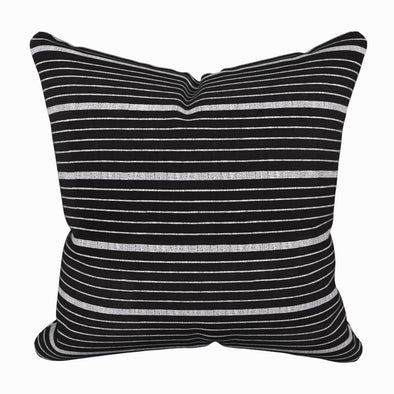 Cusco Stripe in Black Pillow