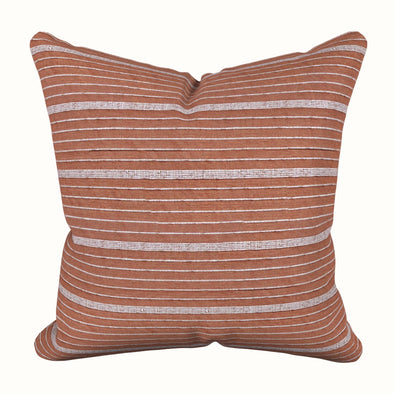 Cusco Stripe in Terracotta Pillow