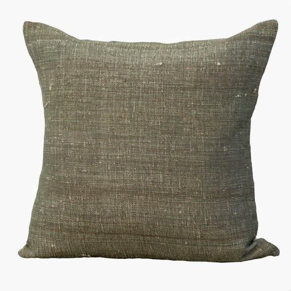 Rustic Solids in Olive Pillow