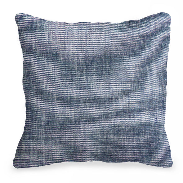 Raw Solids in Denim Pillow