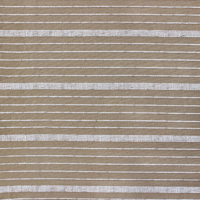 Sand and natural horizontal stripe textile by Kufri Life