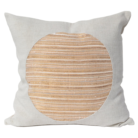 Epoch pillow in gold and flax