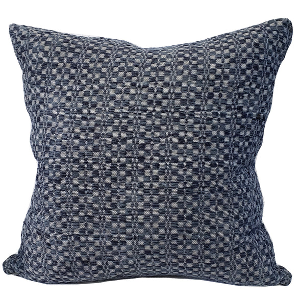 Commune Malmo Check in Blue Jay Pillow